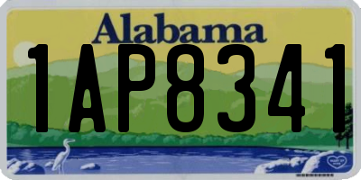 AL license plate 1AP8341