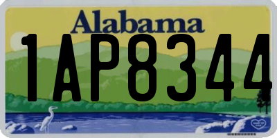 AL license plate 1AP8344