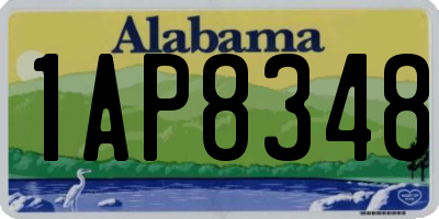 AL license plate 1AP8348