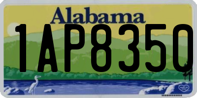 AL license plate 1AP8350