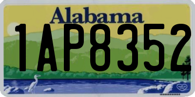 AL license plate 1AP8352