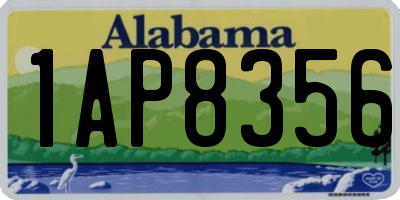 AL license plate 1AP8356