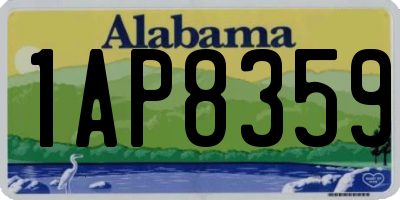 AL license plate 1AP8359