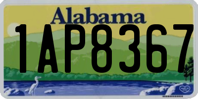 AL license plate 1AP8367