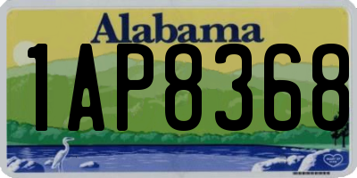 AL license plate 1AP8368