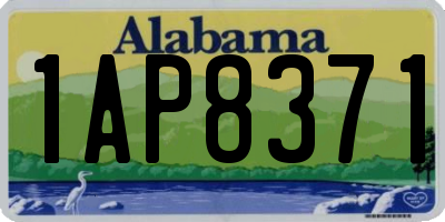 AL license plate 1AP8371