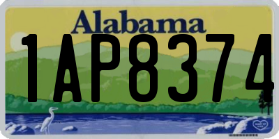 AL license plate 1AP8374