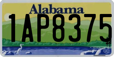 AL license plate 1AP8375