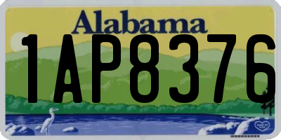 AL license plate 1AP8376