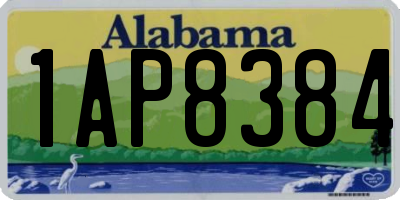 AL license plate 1AP8384