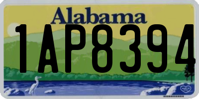 AL license plate 1AP8394