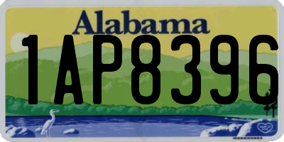 AL license plate 1AP8396