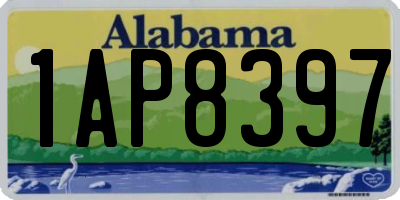 AL license plate 1AP8397