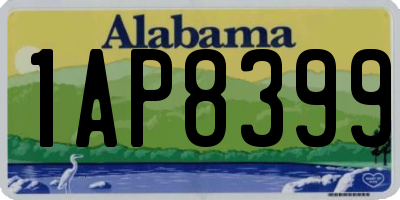 AL license plate 1AP8399
