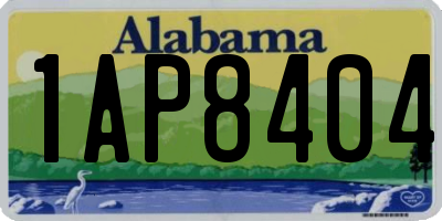 AL license plate 1AP8404