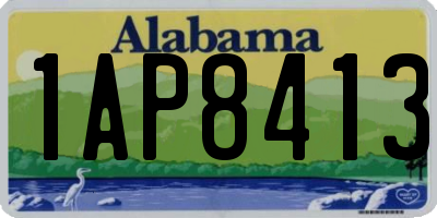 AL license plate 1AP8413