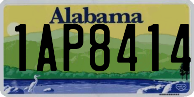 AL license plate 1AP8414