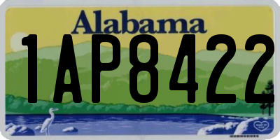 AL license plate 1AP8422