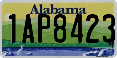 AL license plate 1AP8423