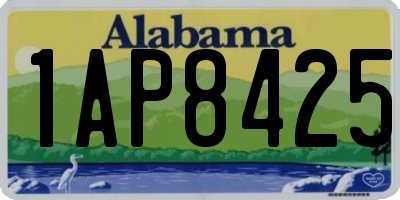 AL license plate 1AP8425