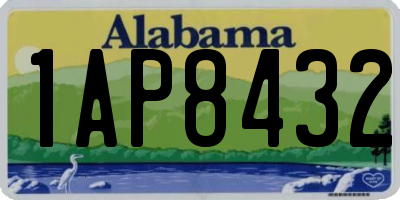 AL license plate 1AP8432