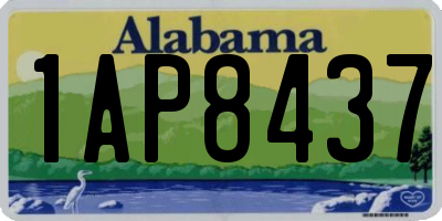 AL license plate 1AP8437