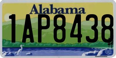 AL license plate 1AP8438