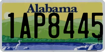 AL license plate 1AP8445