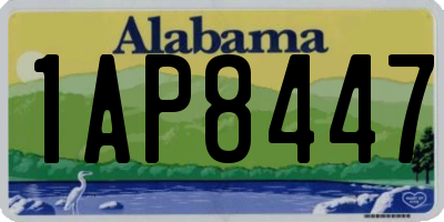 AL license plate 1AP8447