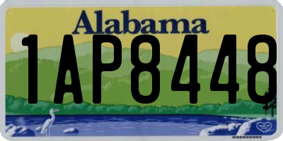 AL license plate 1AP8448