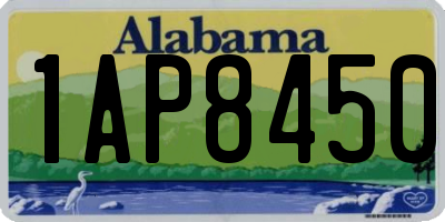 AL license plate 1AP8450