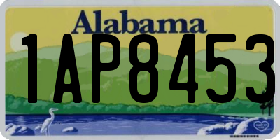 AL license plate 1AP8453