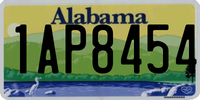 AL license plate 1AP8454