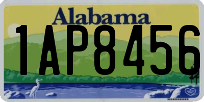 AL license plate 1AP8456