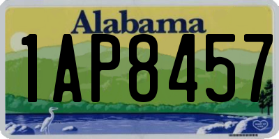 AL license plate 1AP8457