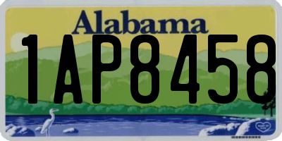 AL license plate 1AP8458