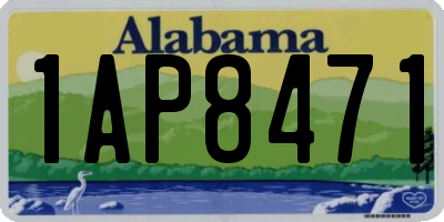 AL license plate 1AP8471