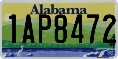 AL license plate 1AP8472