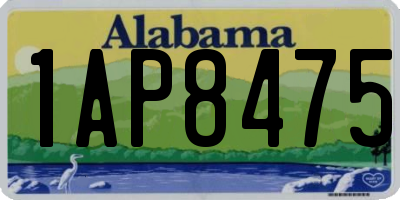 AL license plate 1AP8475