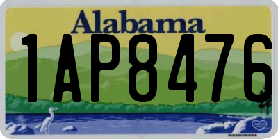 AL license plate 1AP8476