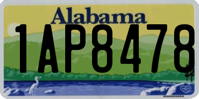 AL license plate 1AP8478