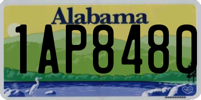 AL license plate 1AP8480