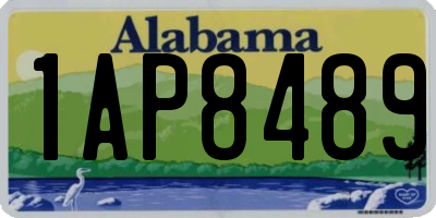 AL license plate 1AP8489
