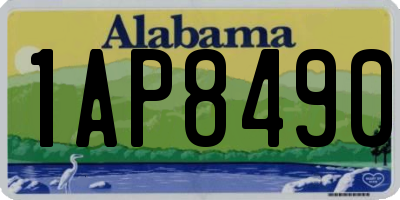 AL license plate 1AP8490