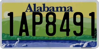 AL license plate 1AP8491