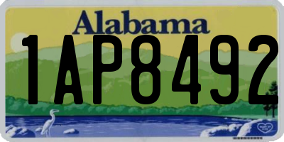 AL license plate 1AP8492