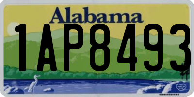 AL license plate 1AP8493