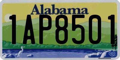 AL license plate 1AP8501