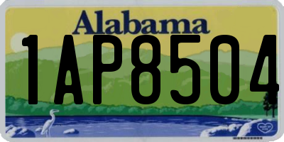 AL license plate 1AP8504