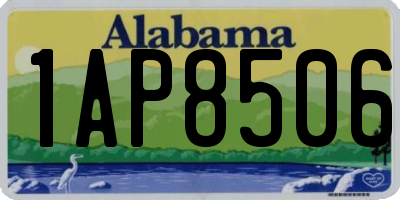 AL license plate 1AP8506